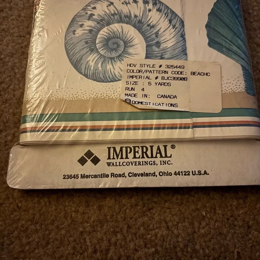 Imperial Wall Coverings Domestications Beach #BJC3990B 5 Yards *New*